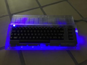 Commodore 64 LED mod - blue light mod.