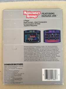 Montezuma's Revenge Parker Brothers diskette game