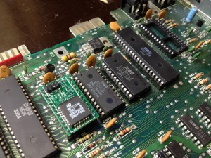 Commodore 64 Assy 250425 motherboard with swapped Basic and Character ROMs