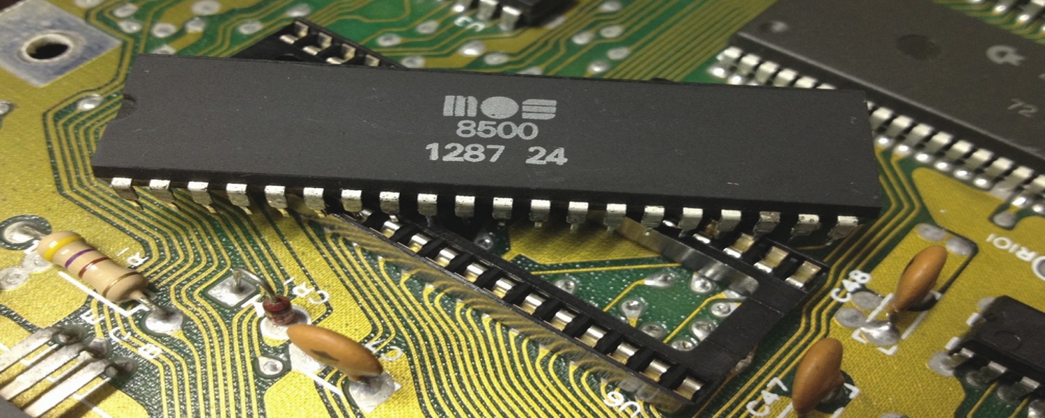 Commodore 64 Assy No. 250469 Rev. 3 repair log with a broken MPU (MOS 8500) at U6