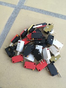 Microswitches used for the Commodore 64 joysticks