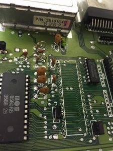 Commodore 64 Assy 250469 Rev. 4 working but with no keyboard support. Changing the CIA at U1 fixed it.