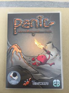 Commodore 64 Panic Analogue game review on breadbox64.com. Deluxe packaging from rgcd.co.uk. Front of the game case.