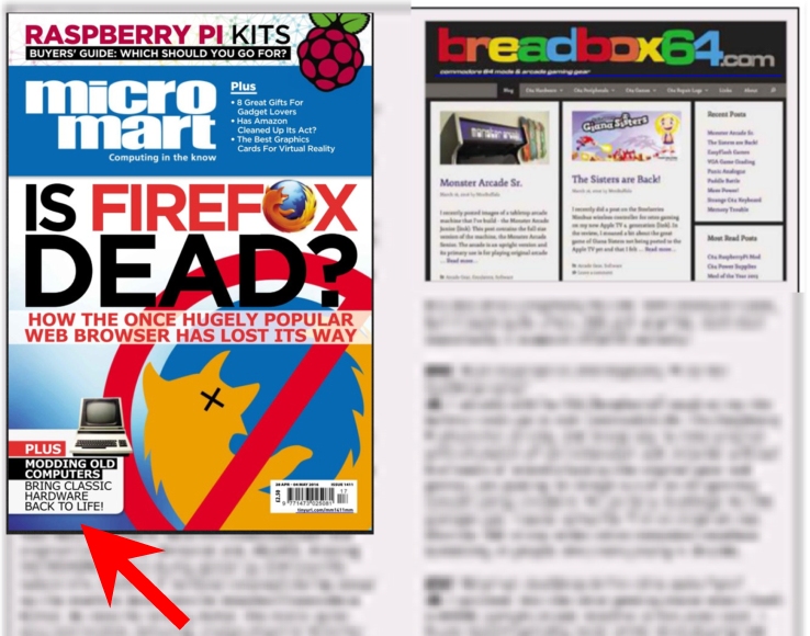 Breadbox64.com on Micro Mart by David Crookes.