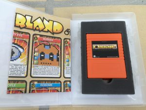 Bomberland cartridge game for the Commodore 64, up to 5 players can play simultaneously. Read more on breadbox64.com