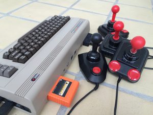 Bomberland cartridge game for the Commodore 64, up to 5 players can play simultaneously. Read more on breadbox64.com