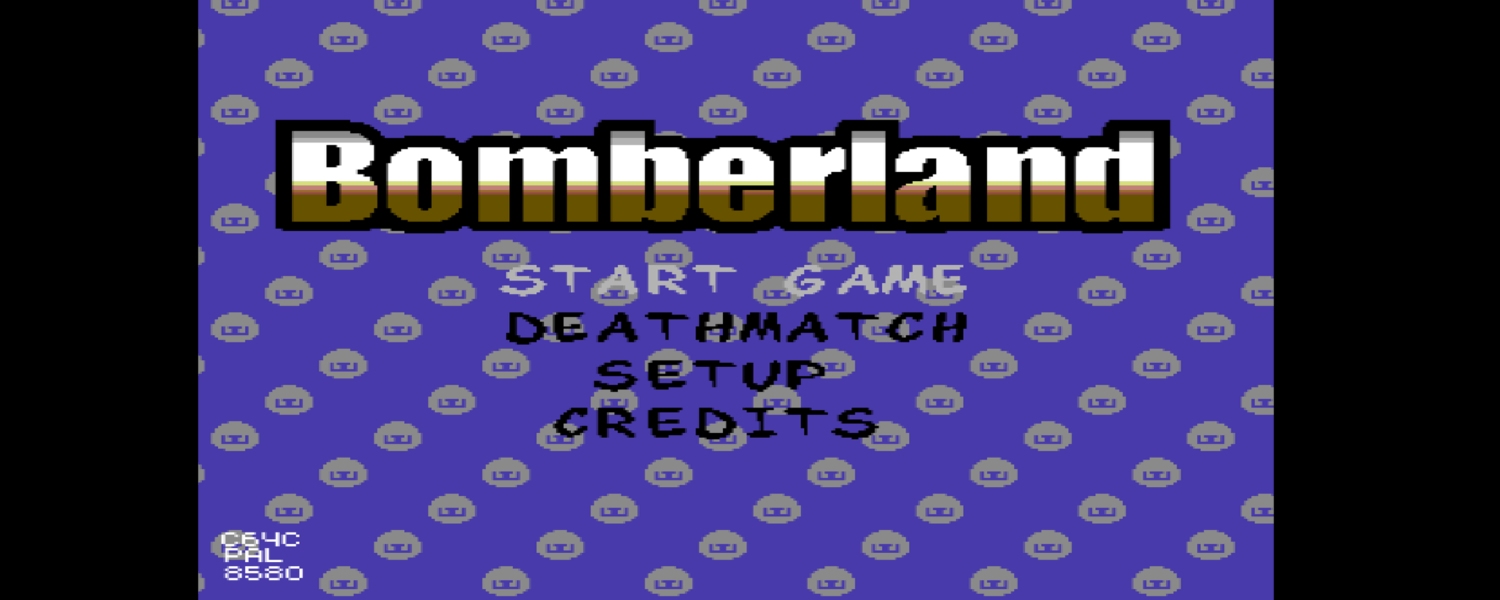 Bomberland game for the Commodore 64. Up to 5 players can pay at the same time. Read the review on breadbox64.com