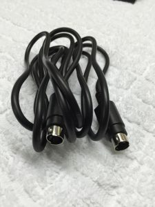 Commodore 64c RF box mod. S-video cable.