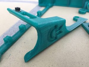 3D prints for a Commodore 64 Raspberry Pi mod. Left keyboard mount. see more on breadbox64.com