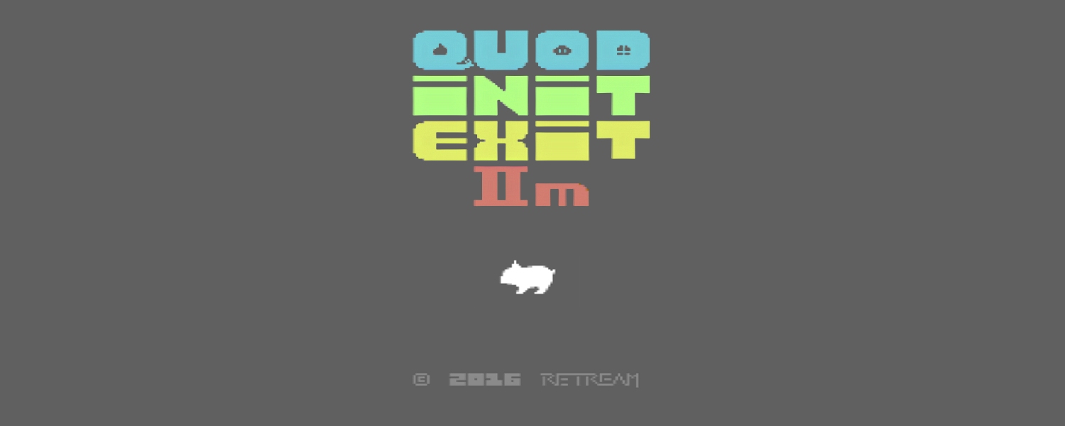 Quod Init Exit IIm platform game for the Commodore 64. Read the game review on breadbox64.com