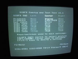 The project SIDFX sound device config and test tool . See more on breadbox64.com.