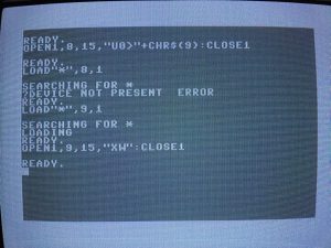 Commodore 64 BASIC code for changing and saving device number for the SD2IEC device. Read more on breadbox64.com