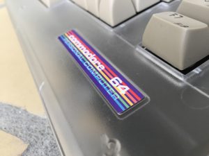 Commodore 64 label modification. New C64C sticker. breadbox64.com