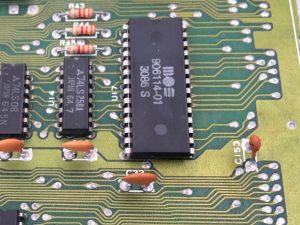 Commodore 64 PLA in an Assy 250466 long board