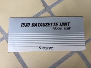 Commodore 1530 Datasette Model C2N carboard box. More pictures on breadbox64.com