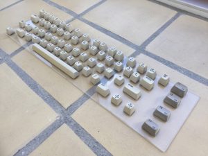 Commodore 64 colored keyboard. breadbox64.com