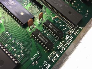 Commodore 64 reision E short board black screen. Repair log breadbox64.com