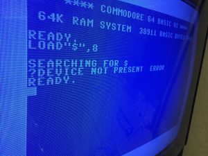 COmmodore 64 device not present error repair log. breadbox64.com