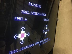 Commodore 64 control port fault. Reapr log. breadbox64.com