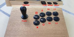 Tekken fightstick layout. Brook fight pcb. breadbox64.com