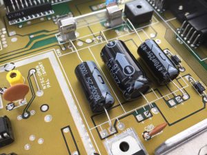 Commodore 64 new electrolytic capacitors