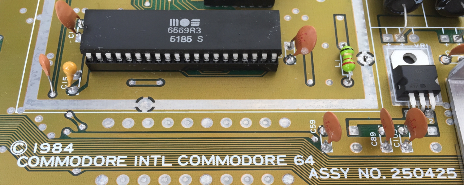 Commodore 64 Assy 250425 Revision B motherboard longboard