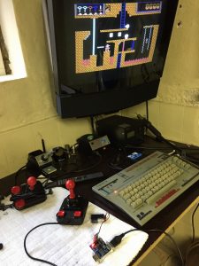 Commodore 64 wireless joystick mod. breadbox64.com