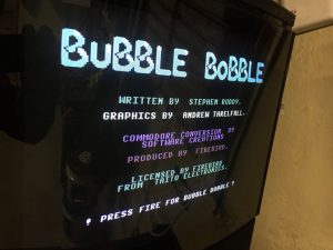 C64 Bubble Bobble Cartridge game. breadbox64.com