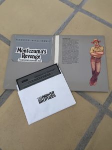 Montezuma's Revenge Parker Brothers Commodore 64 diskette game with instruction booklet and an image of Panama Joe