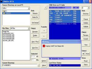 CBMXfer software for the xu1541 devices. breadbox64.com