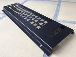 New keyboard for the Commodore 64 with aluminum brackets. breadbox64.com