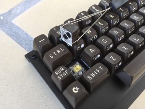 The MechBoard64. Cherry Locking switch. Mechanical keyboard. breadbox64.com