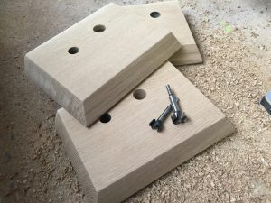 Commodore 64 joystick made out of solid oak wood.. breadbox64.com