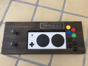Wooden joystick made for the Xbox adaptive controller. physical disabled gaming. breadbox64.com