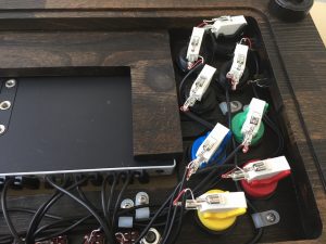 Happ arcade button used with the Xbox adaptive controller. physical disabled gaming. breadbox64.com